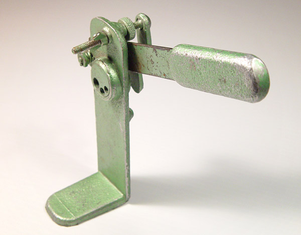 Hand-operated cutter for short lengths of tubular material - maybe dowel cutter - QSC Model A2, maybe made in Australia