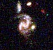 Barred spiral galaxy in Hubble Deep Field Northern Hemisphere