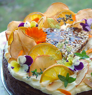 Beautiful cake from the Blue Wren Patisserie, Daylesford, Victoria, Australia