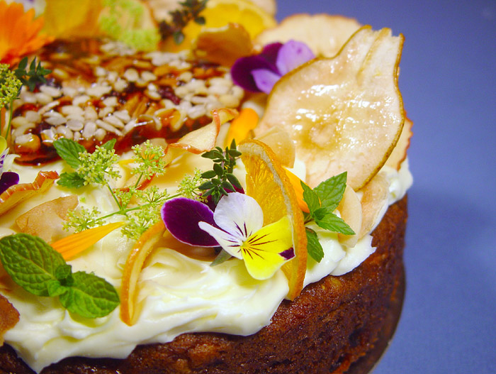 Daylesford Glenlyon Blue Wren Patisserie beautiful carrot and pecan cake!