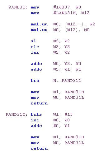 random number generator algorithm example