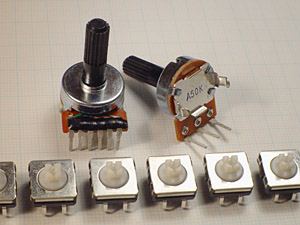 Parts for TB-303 Devil fish - Pots from Technology Transplant and Omron sealed tact switches