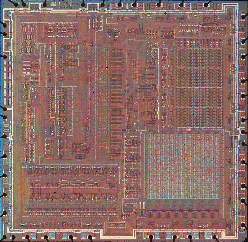 NEC upD650C-133 TB-303 CPU image from http://siliconpr0n.org/archive/doku.php?id=digshadow:nec:upd650c_133, smaller version with enhanced colour and contrast.