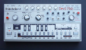 Devil Fish modifed TB-303 synthesizer